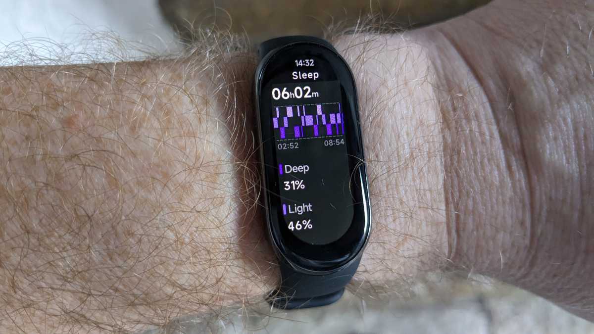 Sleep monitoring on Xiaomi Smart Band 8