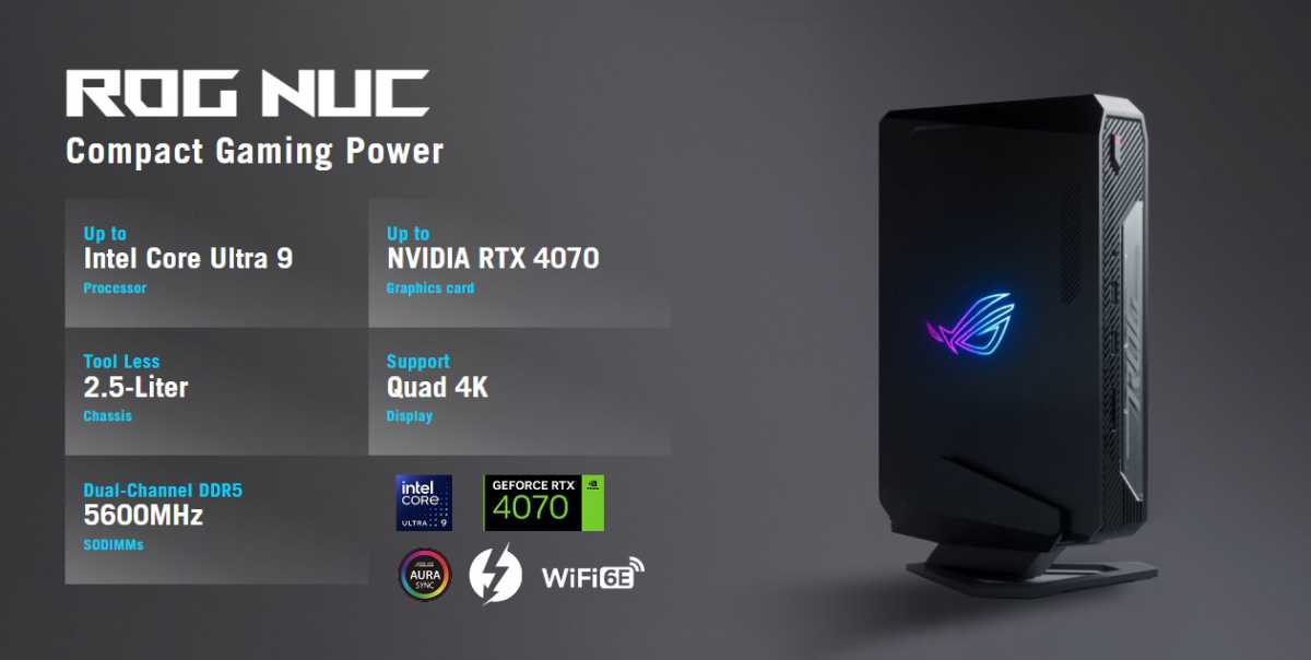 PC para juegos Asus ROG Nuc