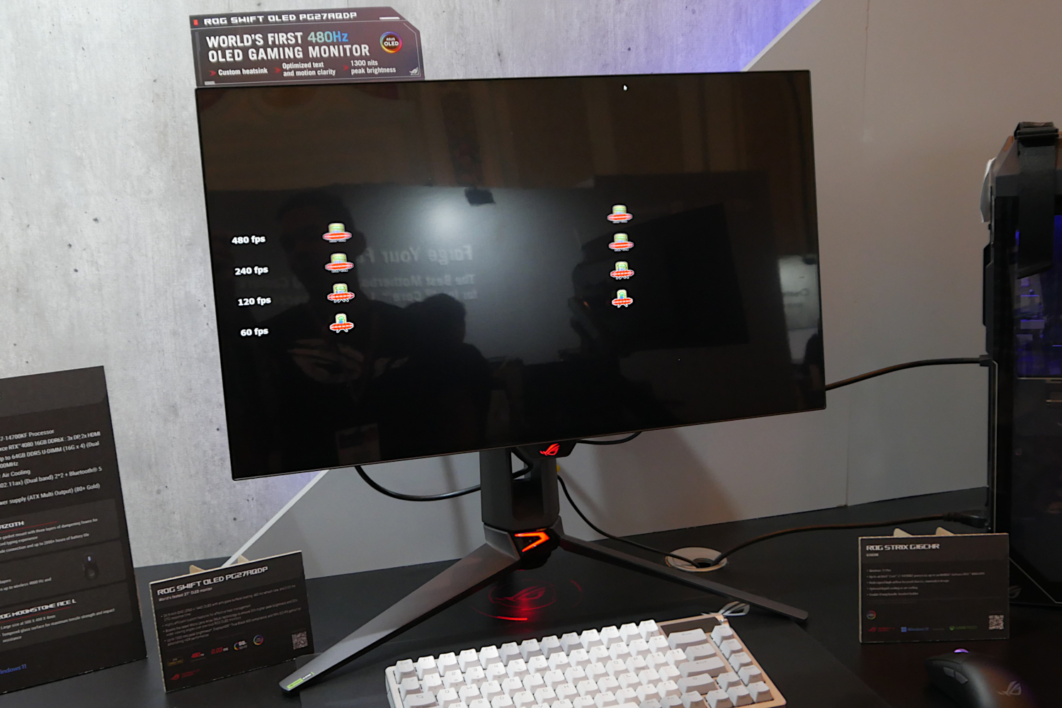 Top 10 Monitors Of CES 2024 PCWorld   Asus Rog Swift Oled Pg27aqdp 