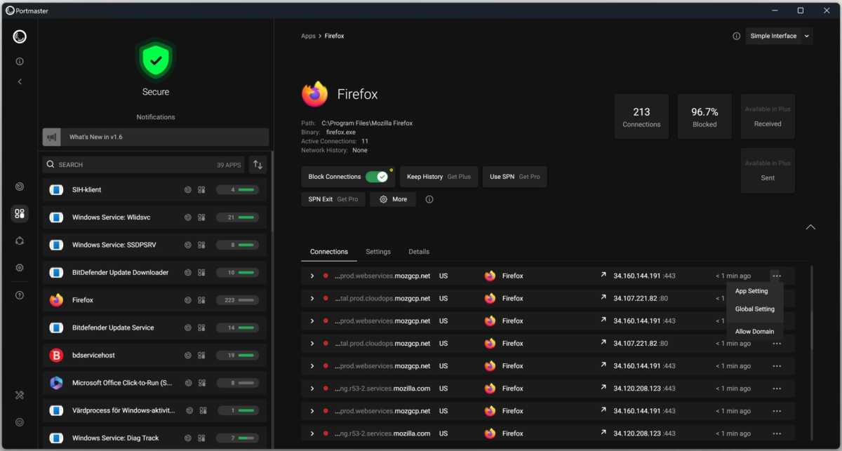 Blocca un programma ma consenti connessioni individuali