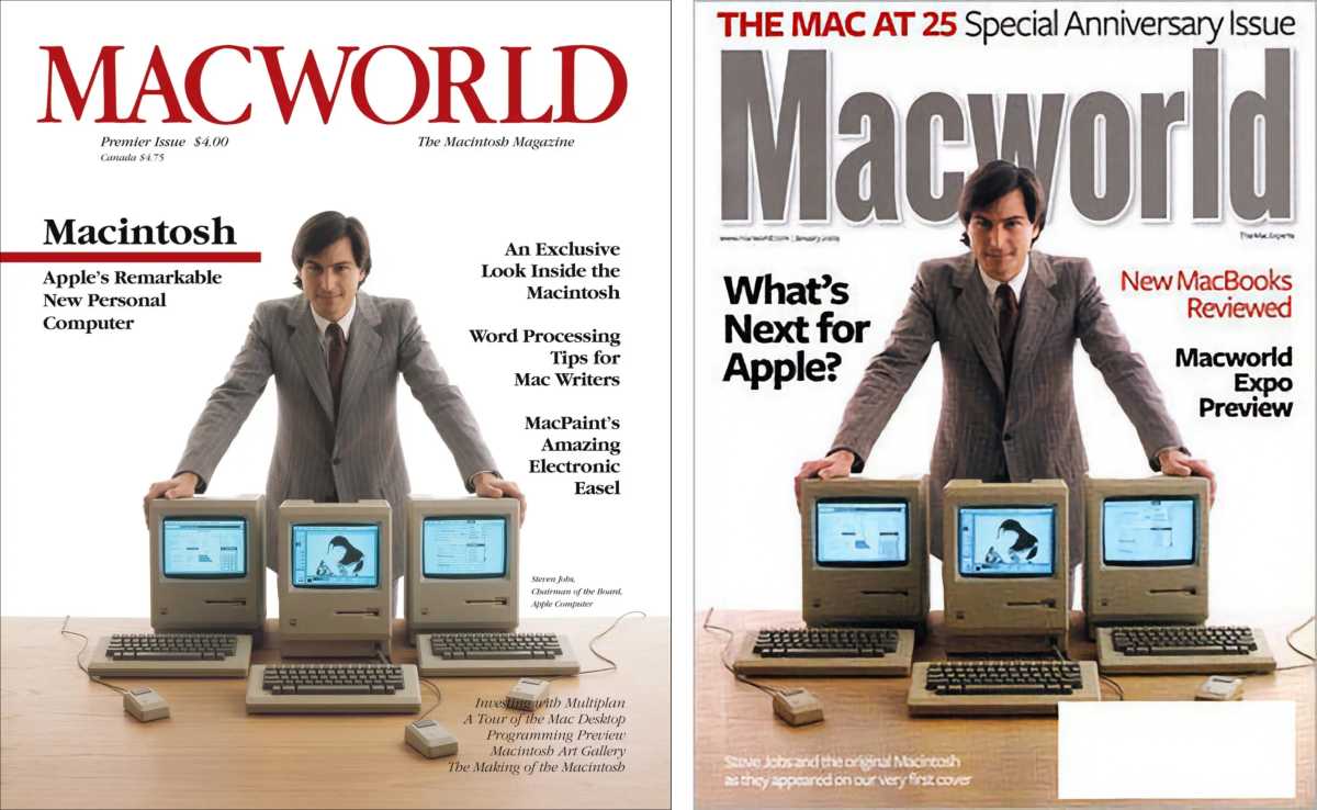 Macworld covers Steve Jobs