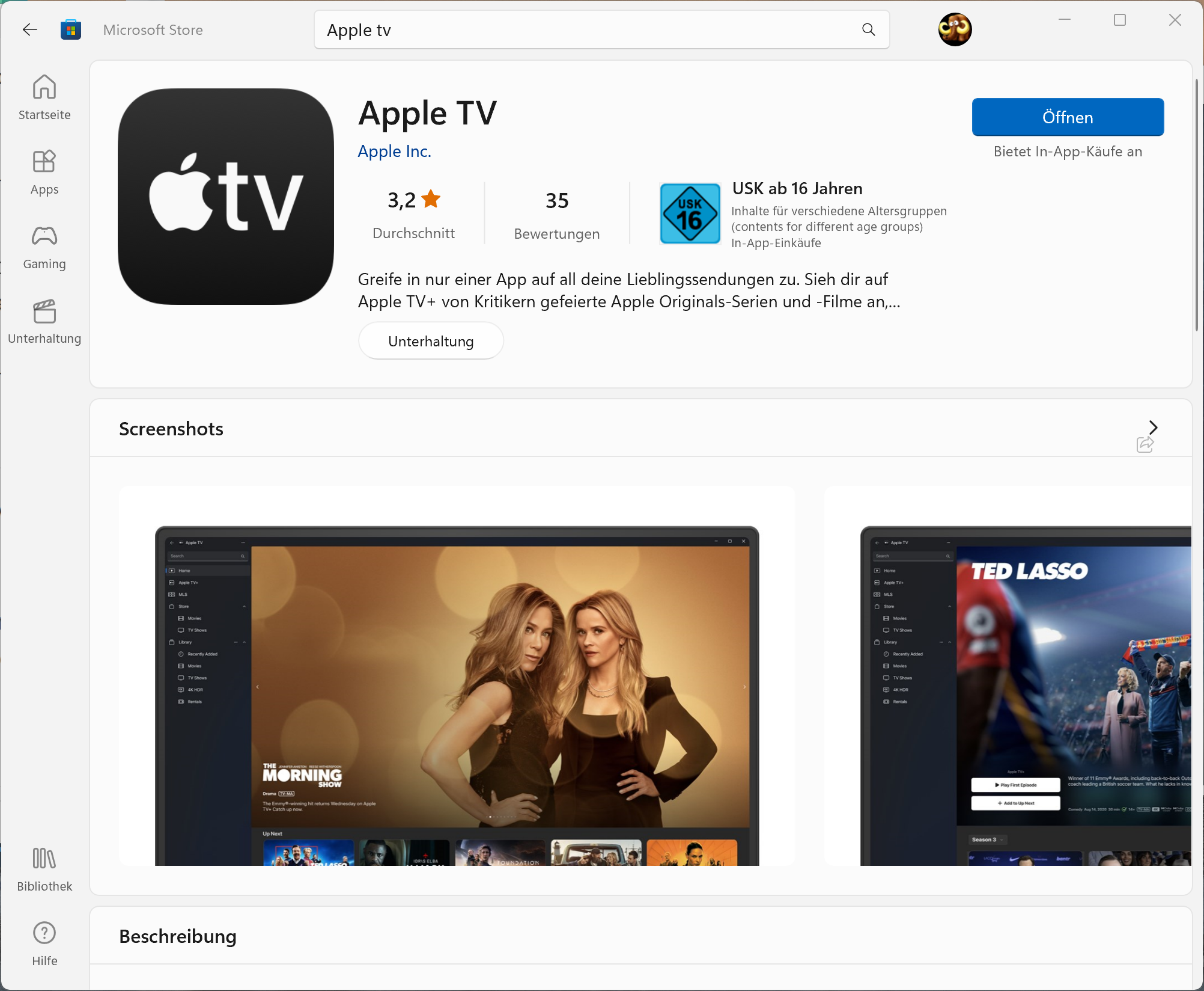 Apple TV für Windows Filme und Serien en masse Macwelt