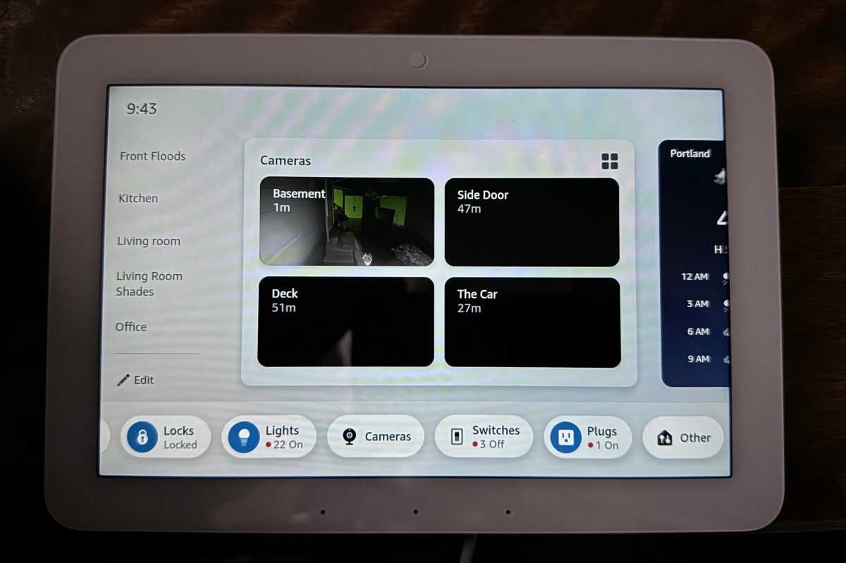 Amazon Echo Hub user interface