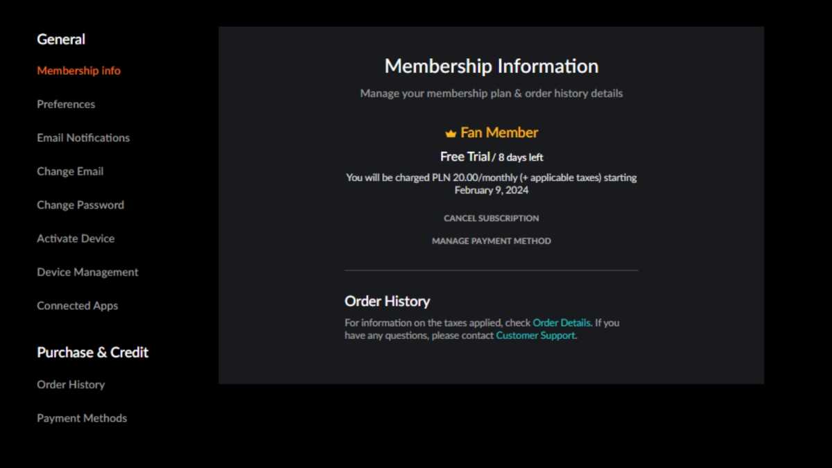 Crunchyroll - membership info