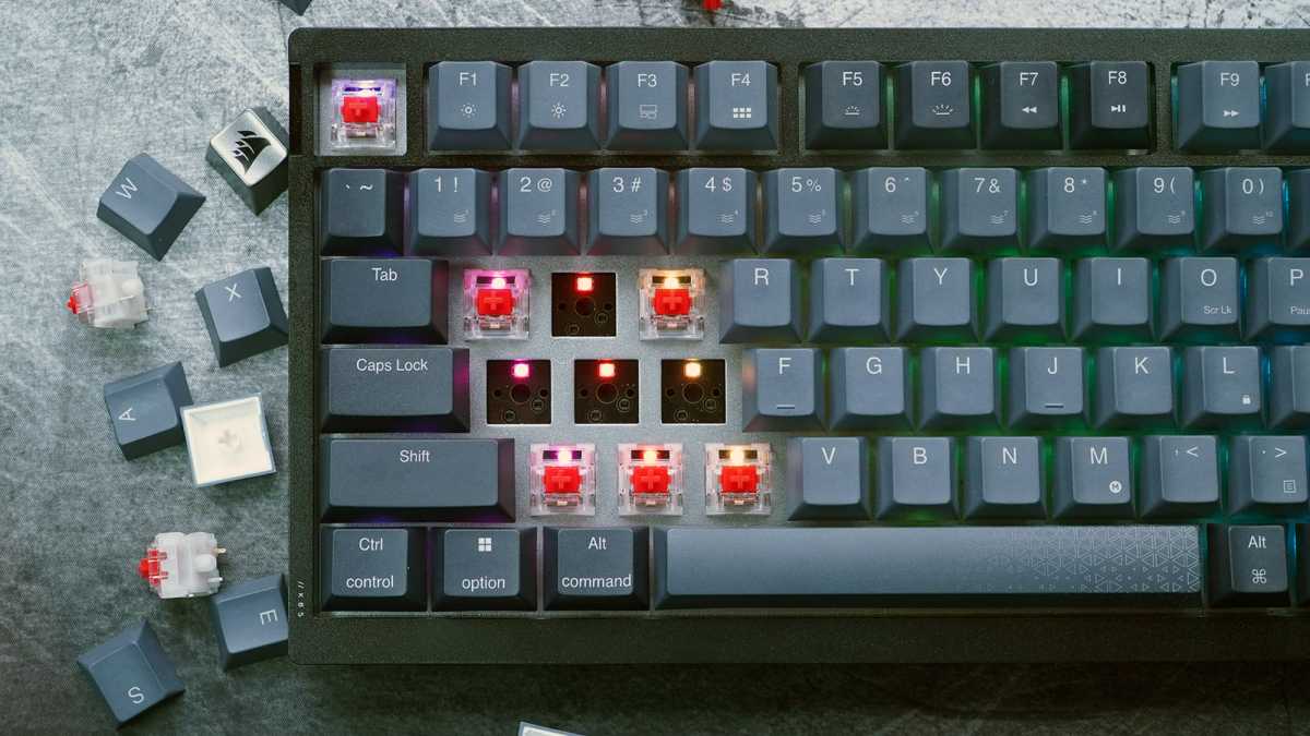 Intercambio de acceso inalámbrico Corsair K65 Plus 