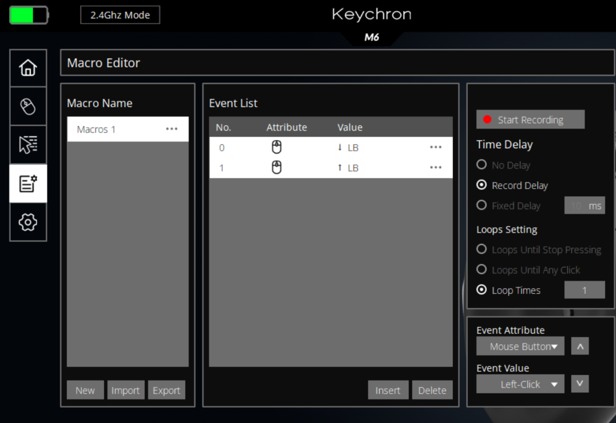 Keychron M6 Inalámbrico