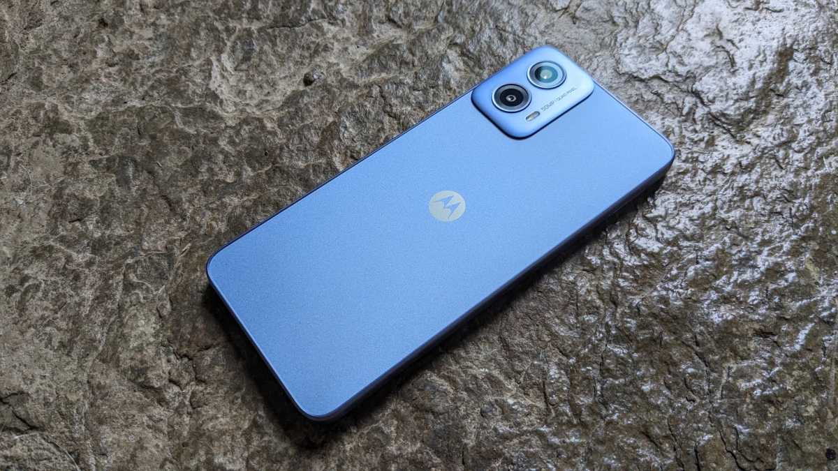 Rear panel of Moto G34 5G