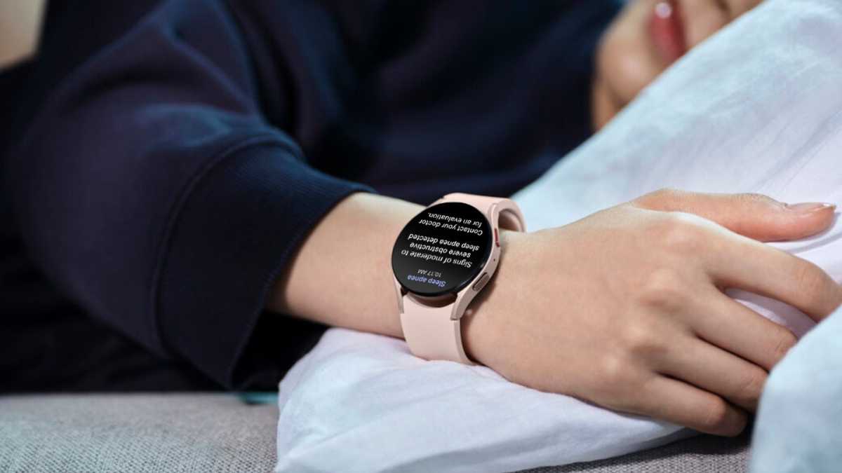 Tracking sleep apnea on Samsung Galaxy Watch