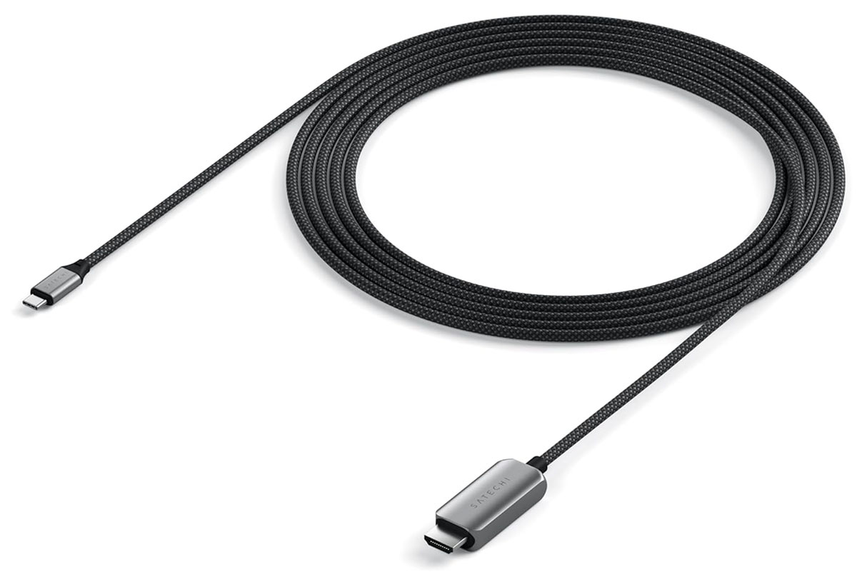 Satechi USB-C To HDMI 2.1 8K Cable - Best USB-C to HDMI cable for up to 8K PC monitor connections
