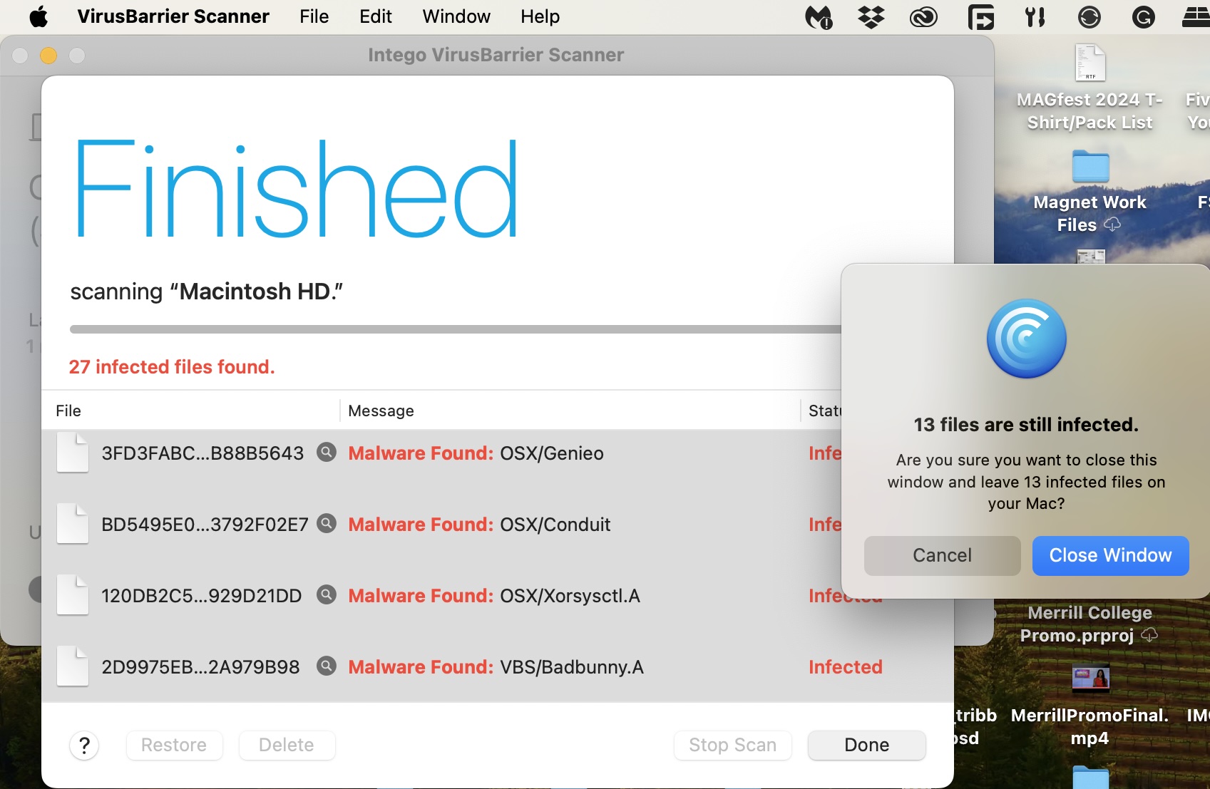 Intego VirusBarrier action 3