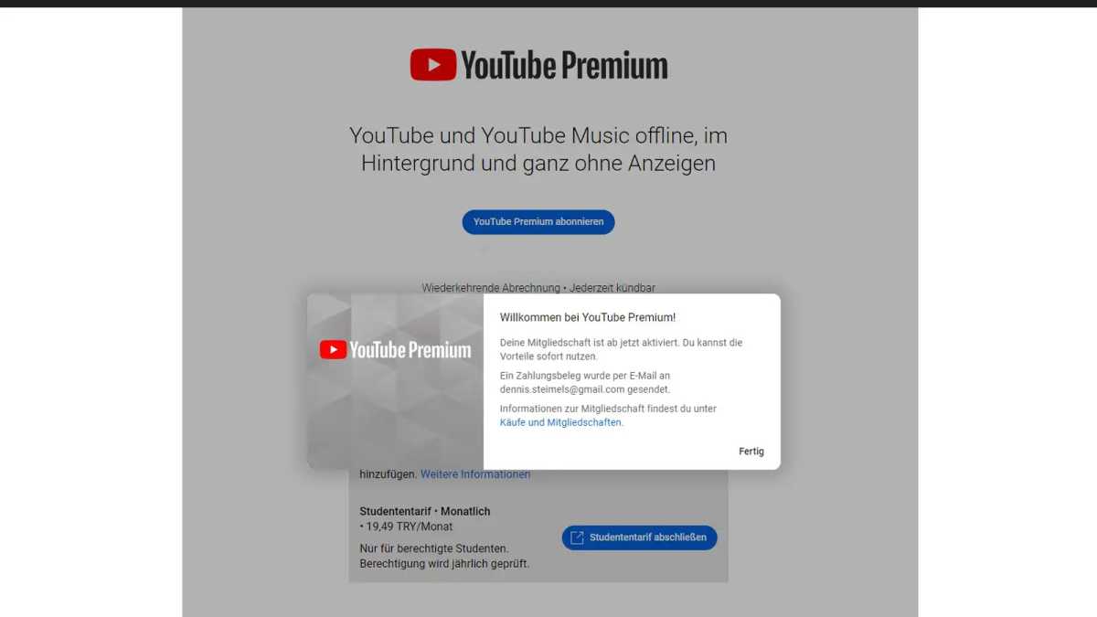Youtube Premium für unter 18 Euro statt 130 Euro pro Jahr mit diesem Trick Sie sparen über 86