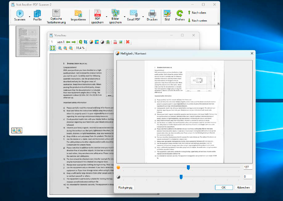 Con el software gratuito Not Another PDF Scanner 2 (Naps 2), tienes muchas opciones para editar y guardar el escaneo después de escanear un documento.  La herramienta también es muy fácil de usar.