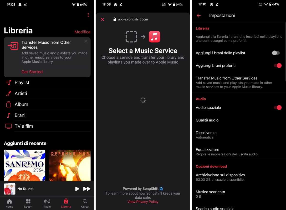 Apple Music Android playlist transfer