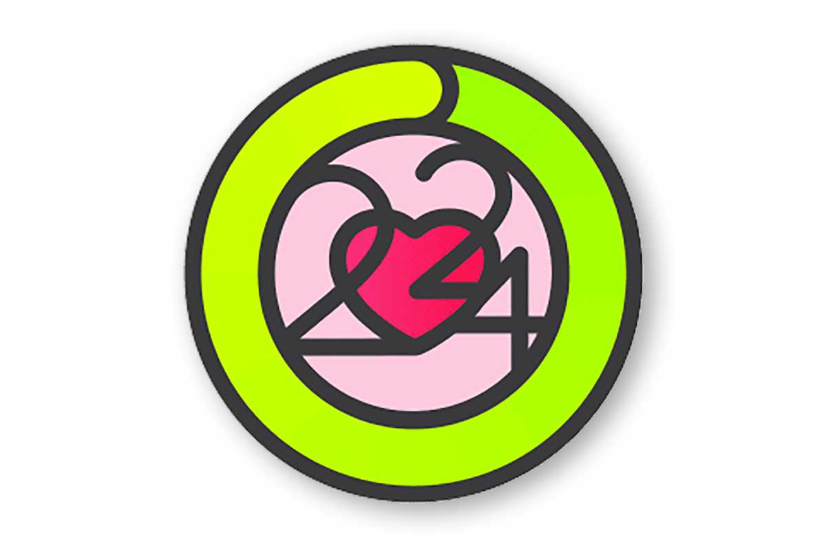Apple Watch heart month badge