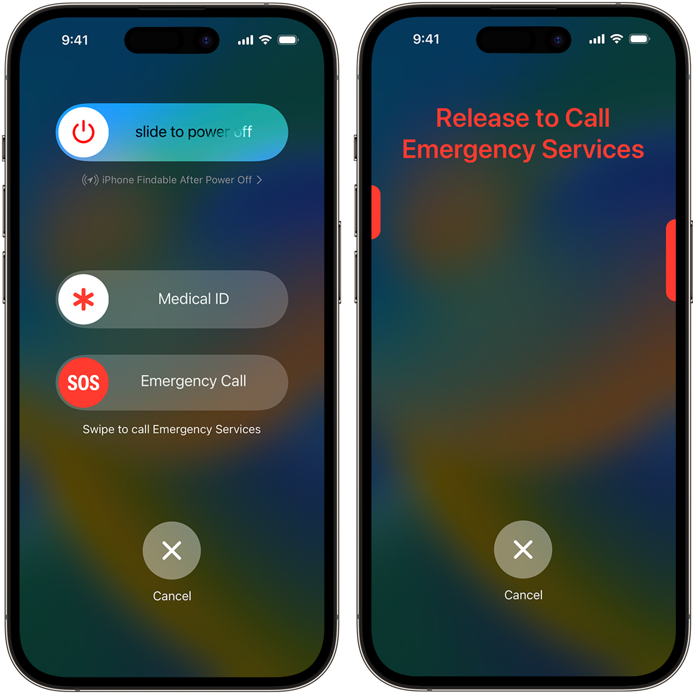 iOS 16 release to call emergency services