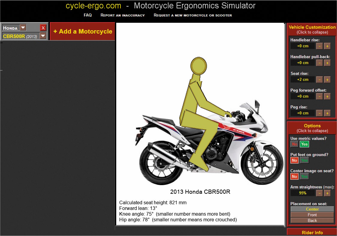 OnlineSitzsimulatoren Welches Motorrad passt zur Körpergröße? PCWELT