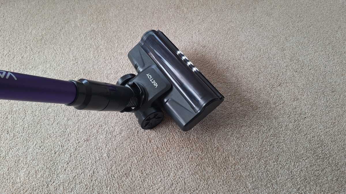 A view of the flaw with the Vac Tidy Blitz V8 Pro Cordless Vacuum Cleaner head.