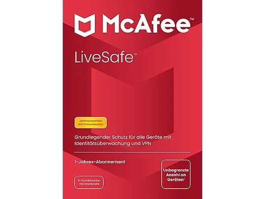 McAfee all-round online protection for the whole family for just 19.99 euros at Media Markt McAfee LiveSafe