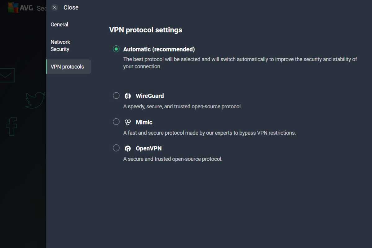 AVG VPN segura