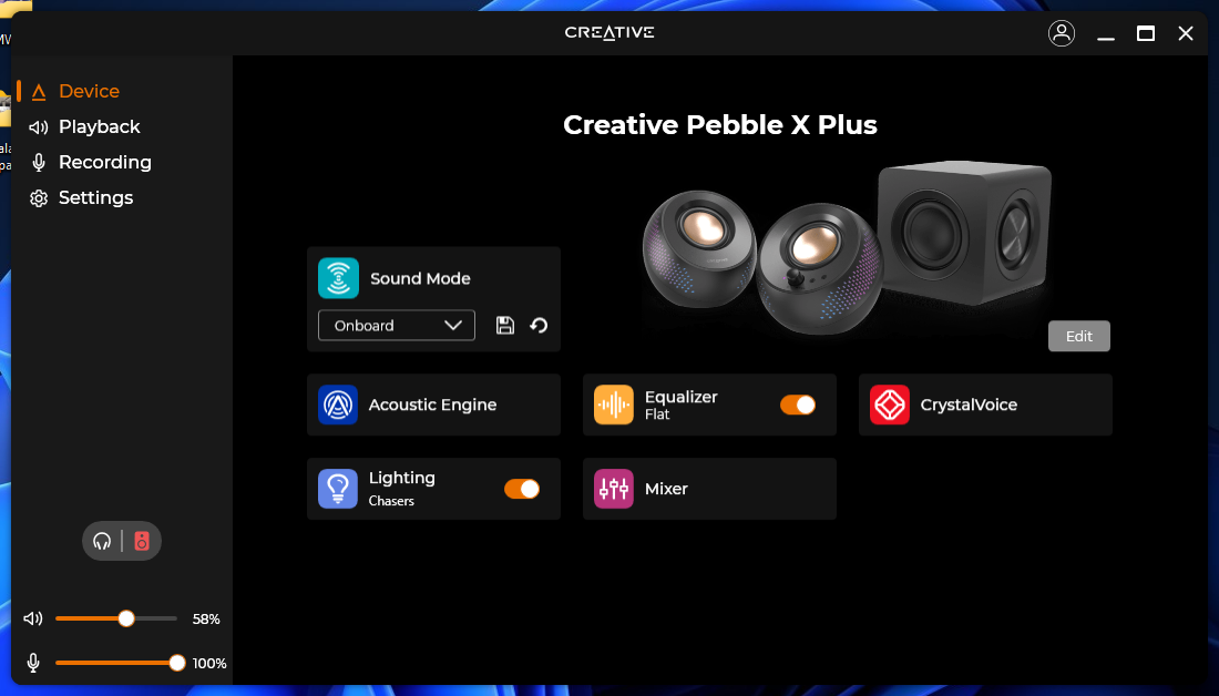 Creative Pebble X Plus pc