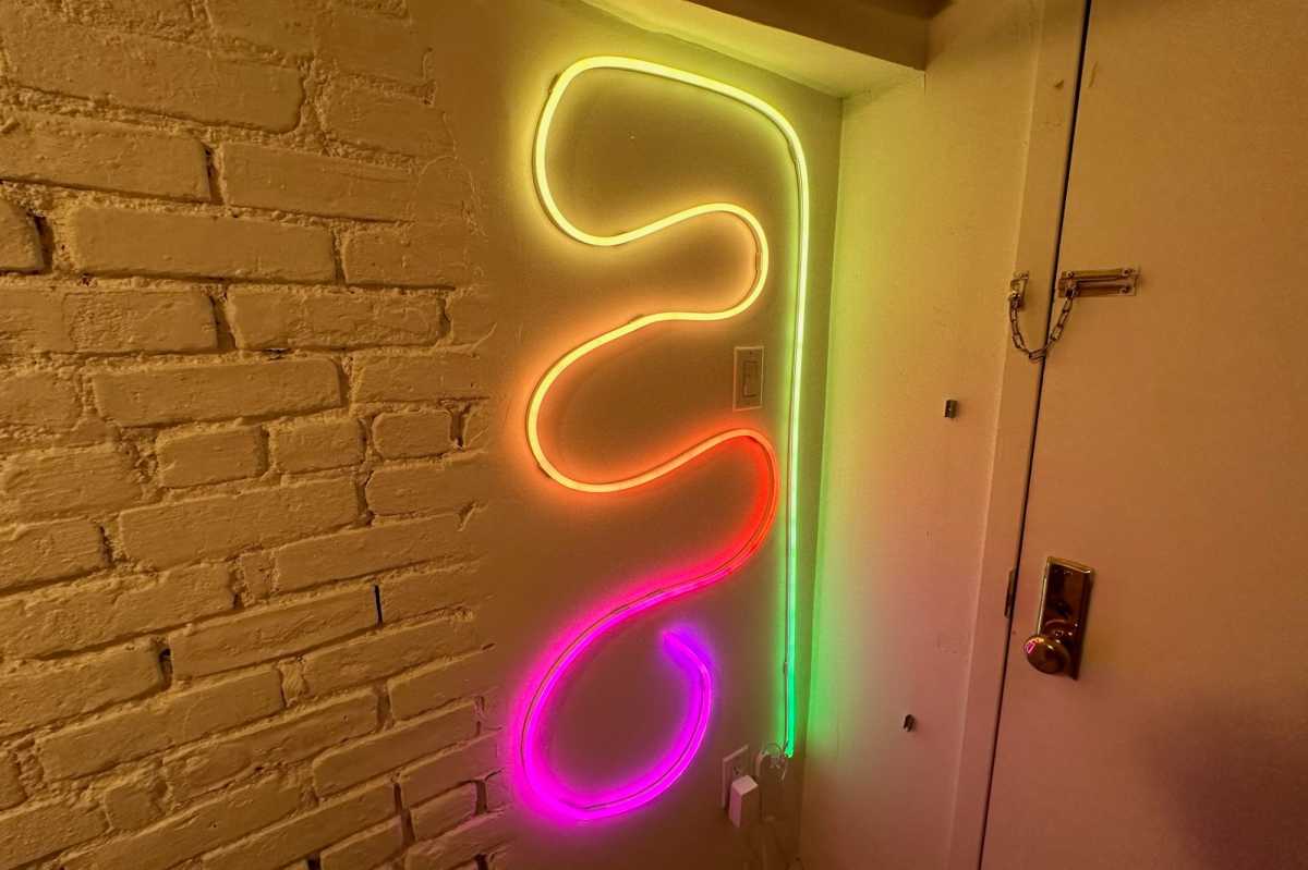 Govee Neon Rope Light 2 on wall