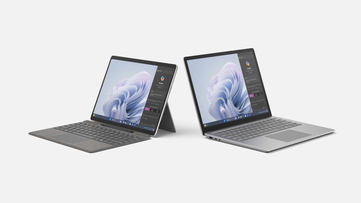 Microsoft Surface Pro 10 для бизнеса и Surface Laptop 6 для бизнеса
