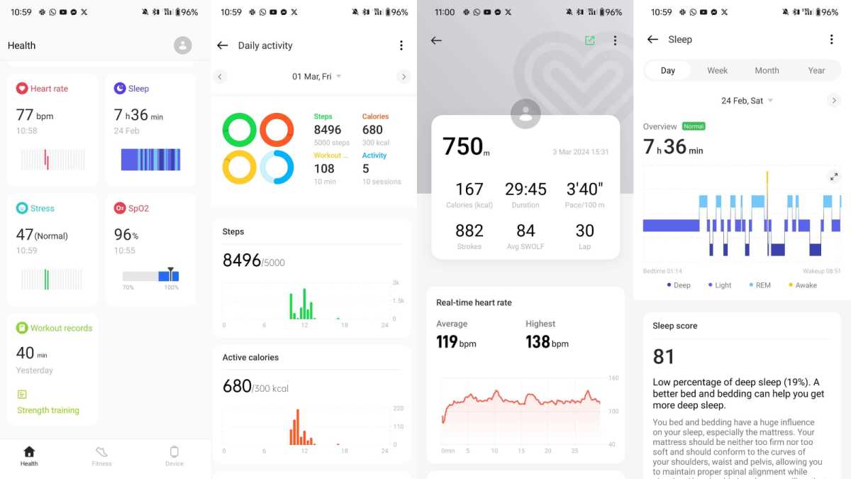 OnePlus Watch 2 OHealth App