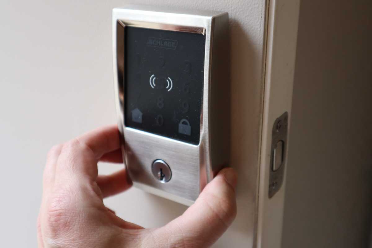 Installing the Schlage keypad