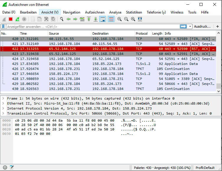 WireShark может находить подозрительные программы