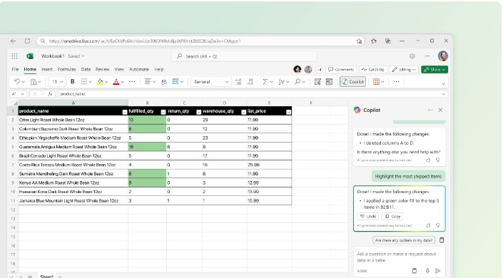 Copilot in Excel