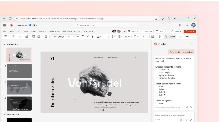 Copilot in Powerpoint