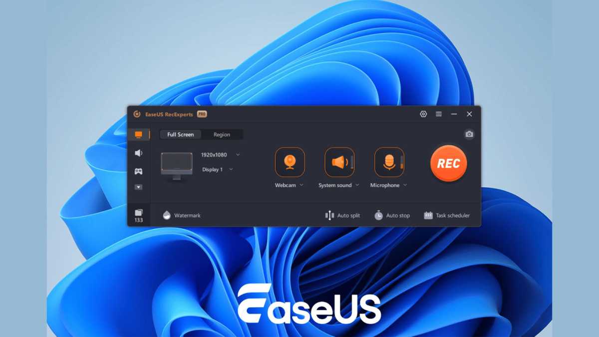 EaseUS screen recording software