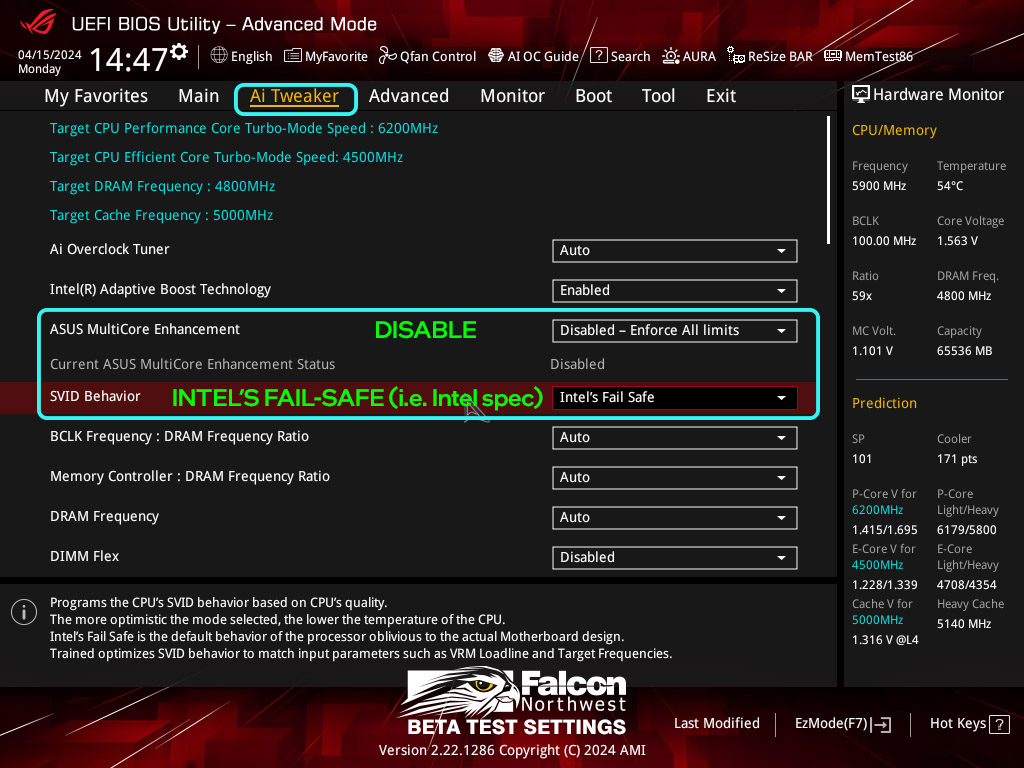 Ajustes de BIOS para ayudar a algunos afectados por CPU Intel inestables