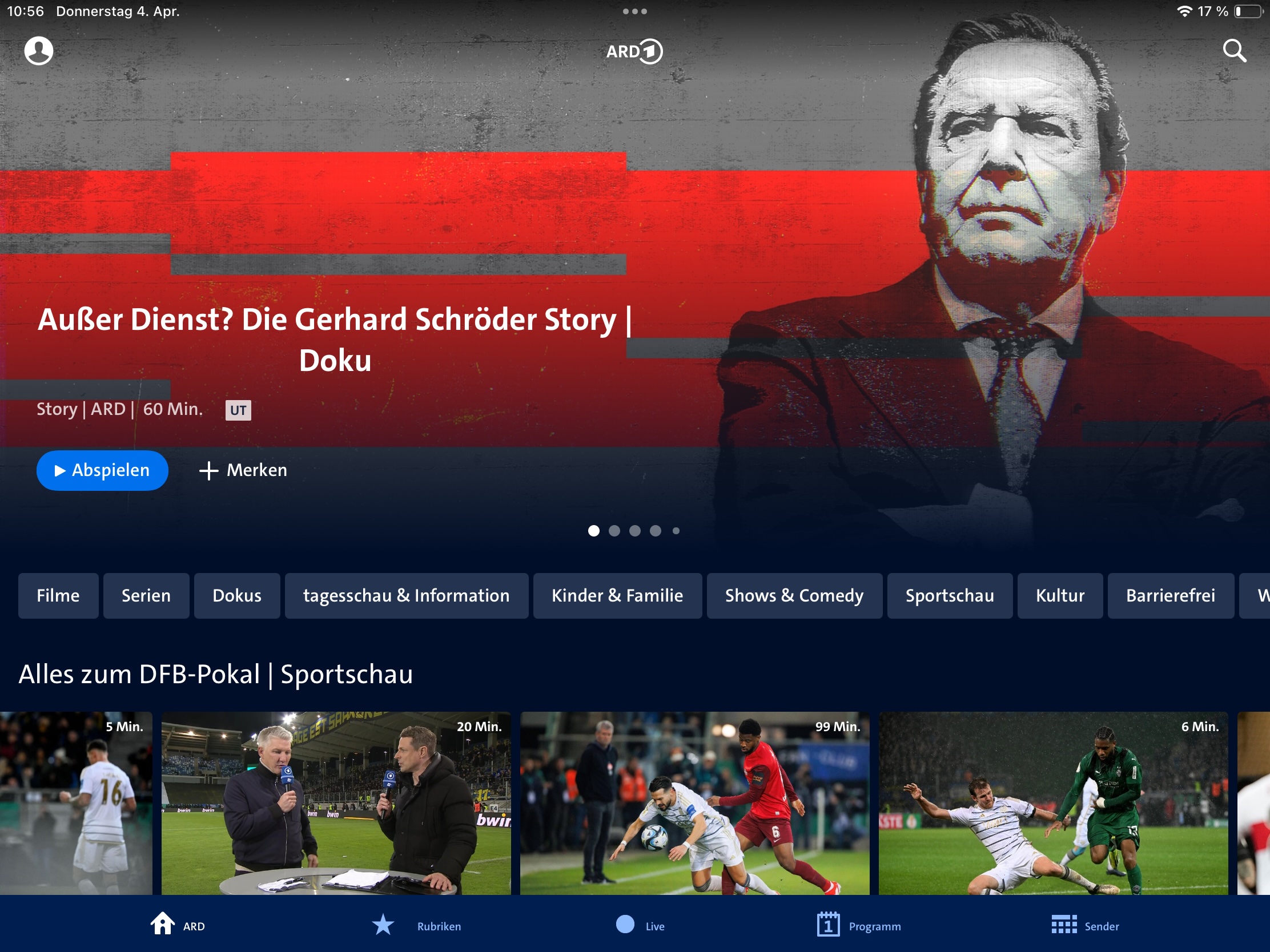 LIVESTREAM PROGRAMM UND SENDUNG VERPASST visual data 8
