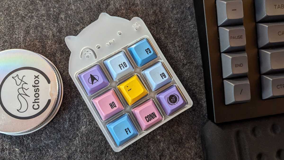 Bongo cat keycap tray 
