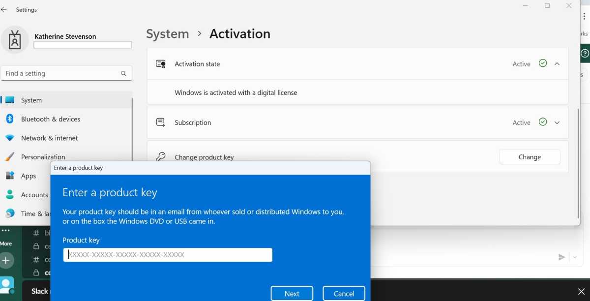 Windows change product key