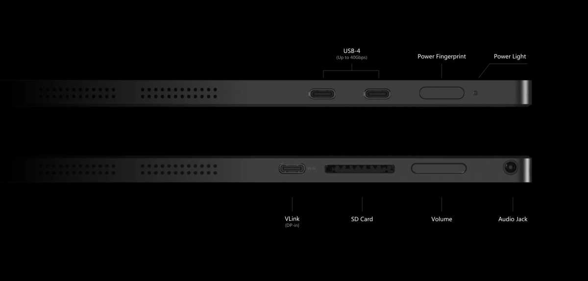 minisforum v3 tablet USB-C