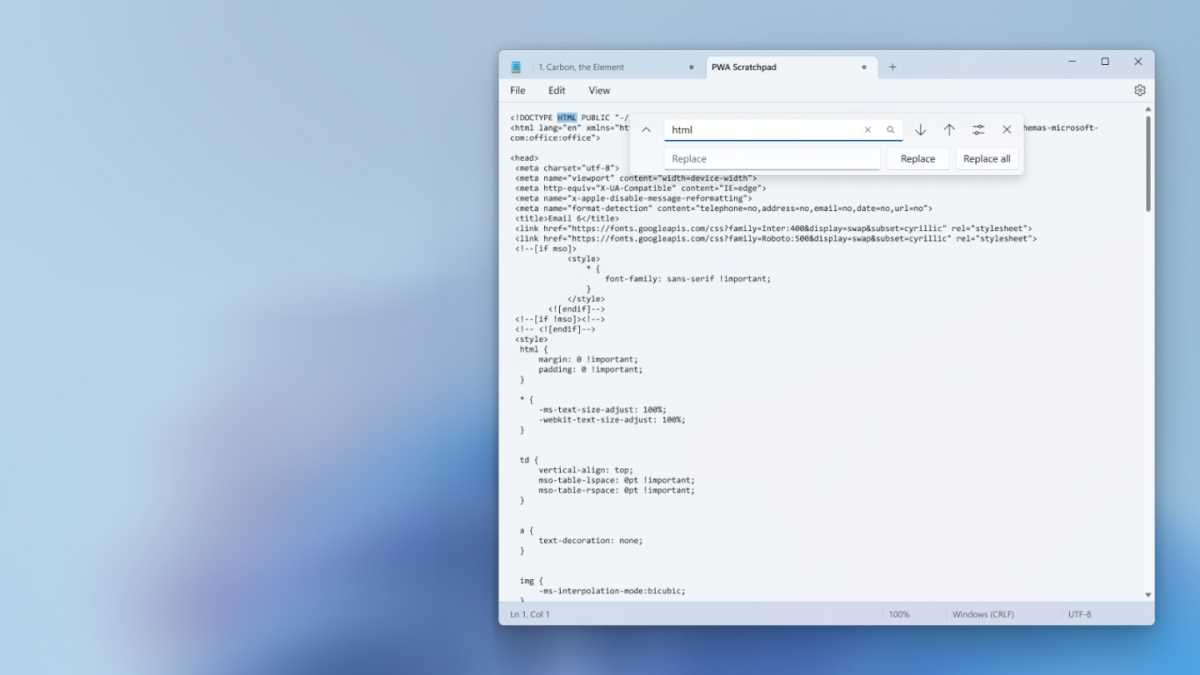 Windows Notepad