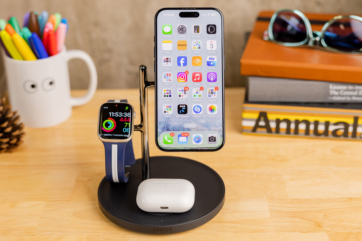Anker MagGo Qi2 3-in-1 Wireless Charging Stand