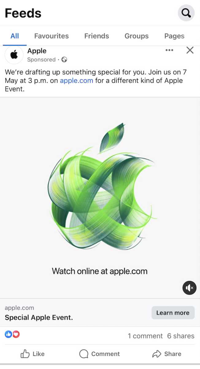 Let Loose sponsored post for Apple event
