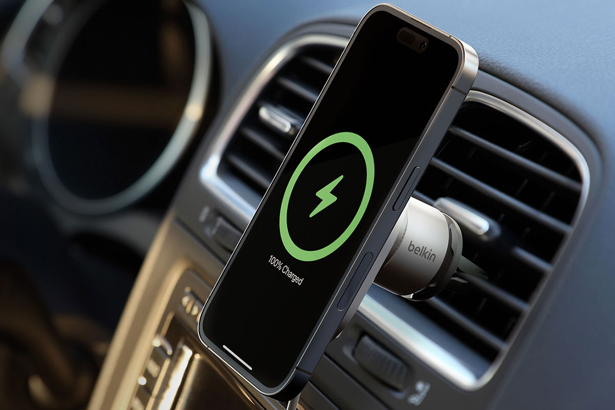 Belkin Boost Charge Pro Wireless Car Charger with MagSafe – Best MagSafe car charger