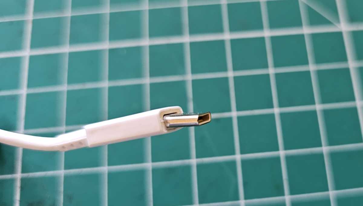 A damaged USB-C cable can cause a device to fail to charge.