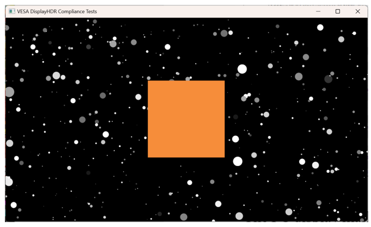 VESA DisplayHDR 1.2 starfield