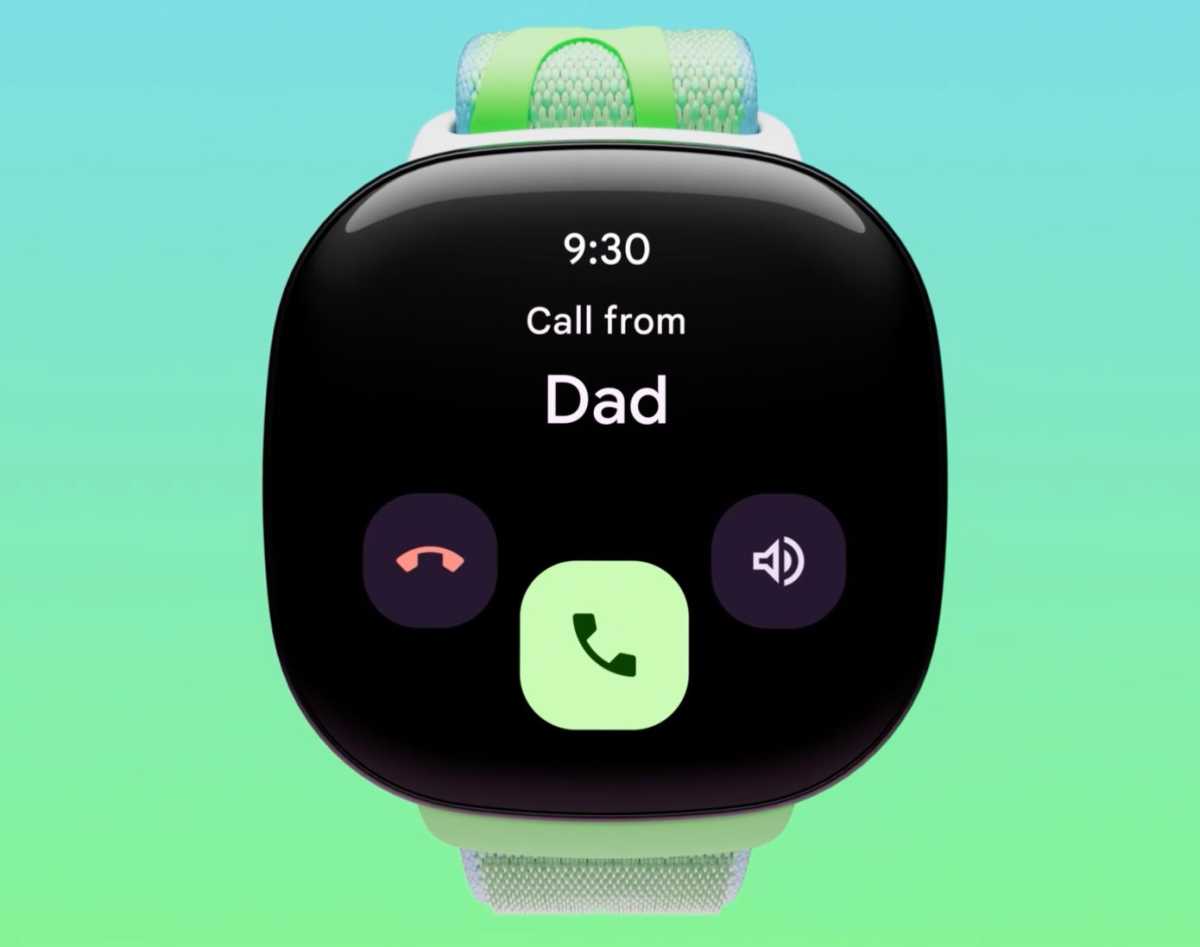 Fitbit Ace LTE call screen