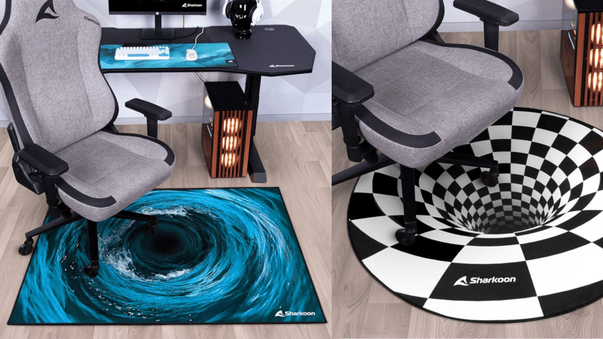 Gaming Chair Bodenmatte 3D Effekt