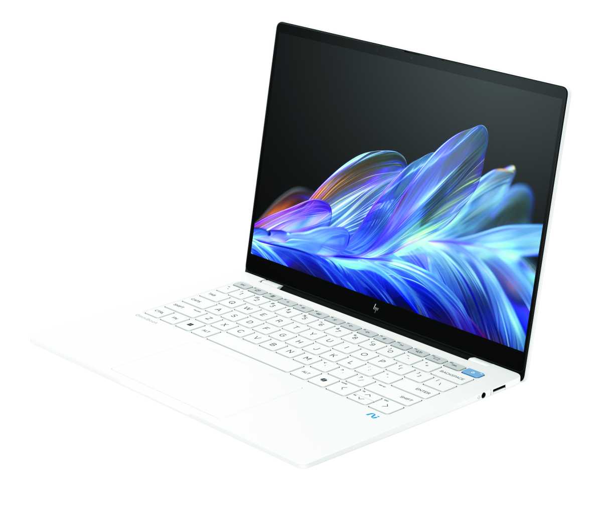 HP OmniBook X AI PC Ceramic White HP AI FrontLeft