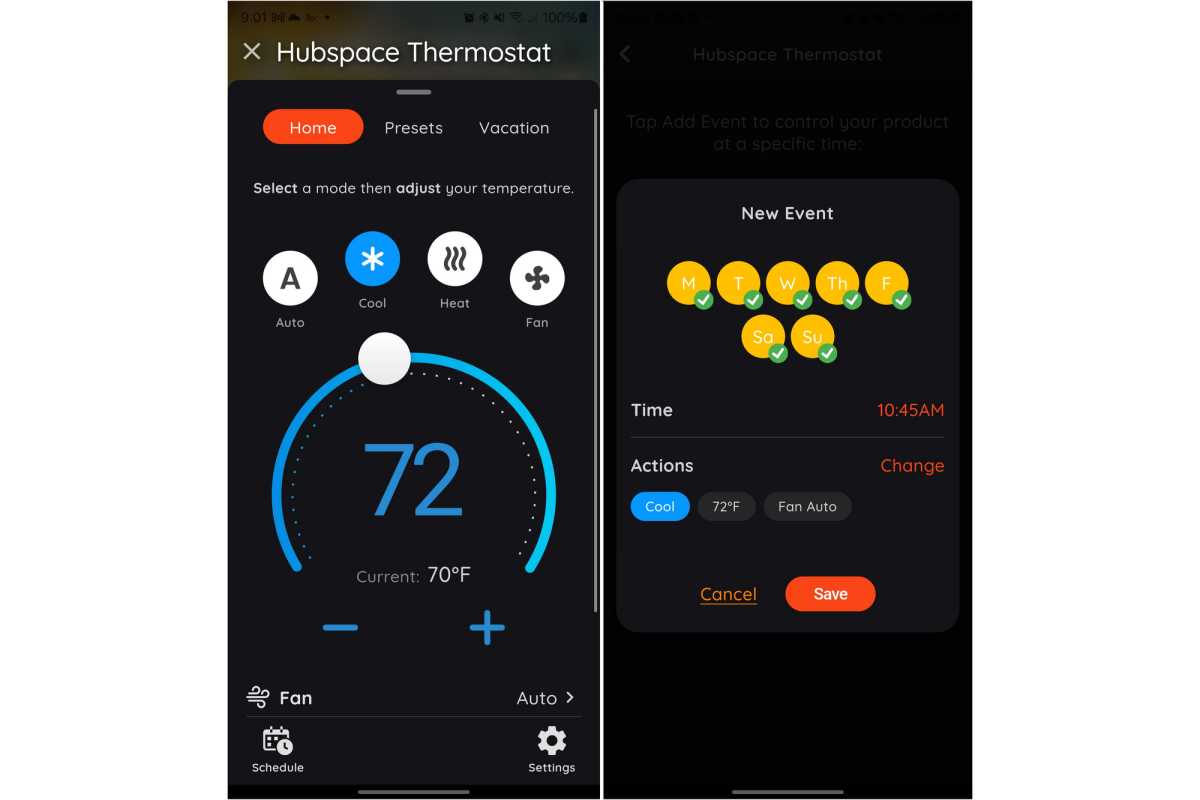 Commercial Electric Smart Thermostat review Hubspace climate control