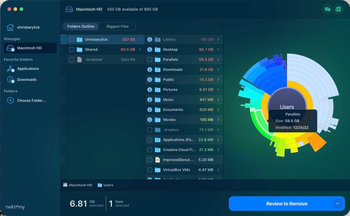 MacCleaner Pro 3.3’s Disk Analyzer module