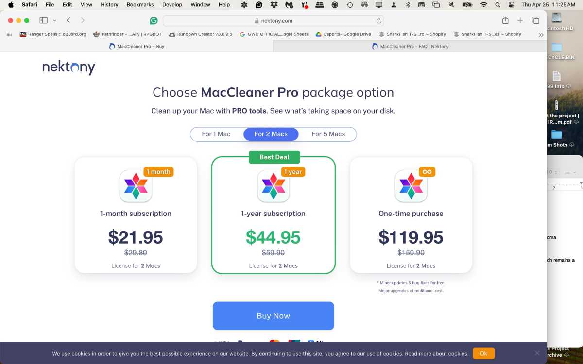 MacCleaner Pro price points