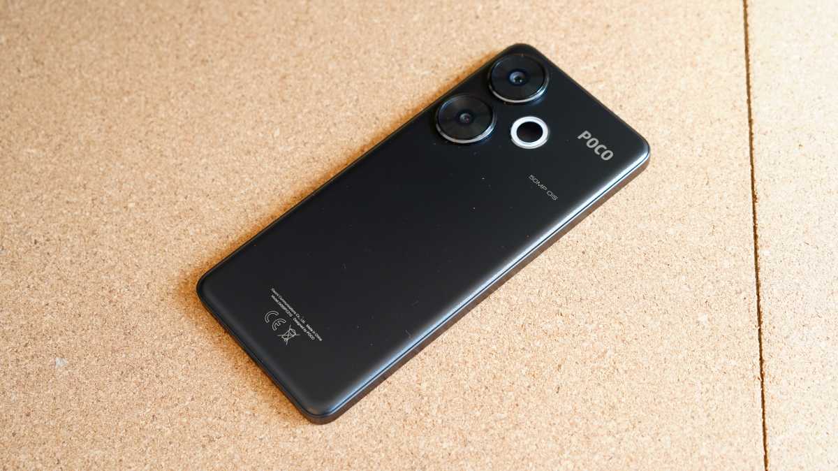 Poco F6 back angle